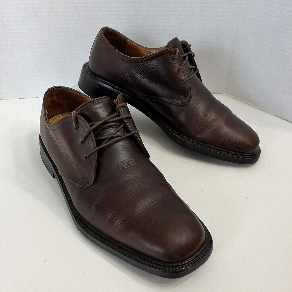 Cole Haan Shoes‎ Mens 10 M Derby Oxford Brown Dress Leather Lace Up Waterproof